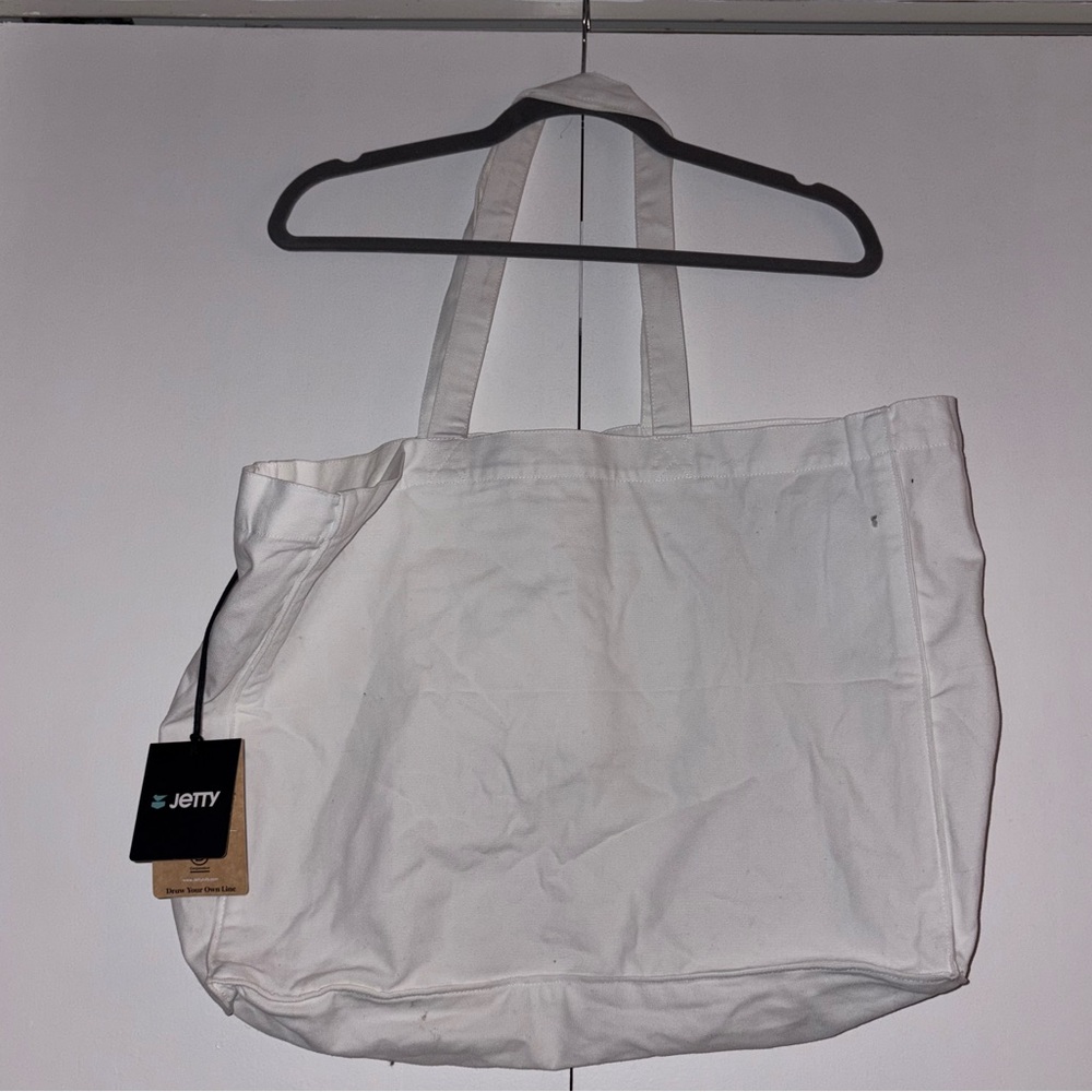 Jetty Canvas Pocket Tote Bag | Cream White | Brand New with Tags - Picture 3 of 6